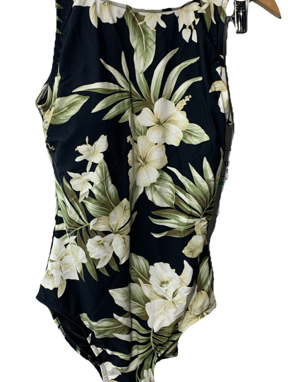Maxine of Hollywood Women's Greenery High Neck Maillot One Piece Swimsuit Size 8